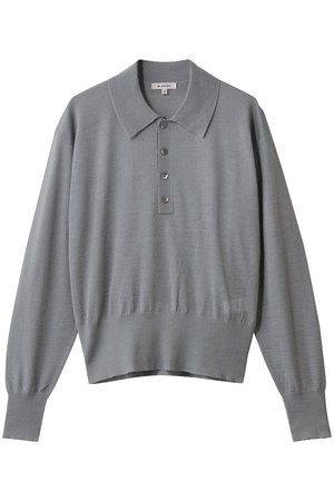 ブラミンク/BLAMINKの18Gレギュラーカラーロングスリーブニット(110300/110301)