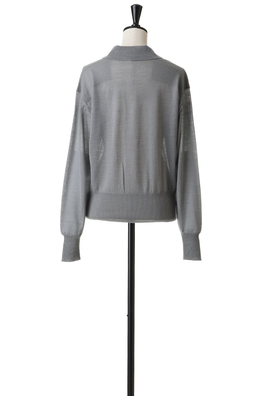 BLAMINK(ブラミンク)｜18Gレギュラーカラーロングスリーブニット