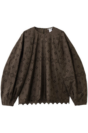 ブラミンク/BLAMINKのエンブロイダリーボリュームスリーブブラウス(110400/110403)