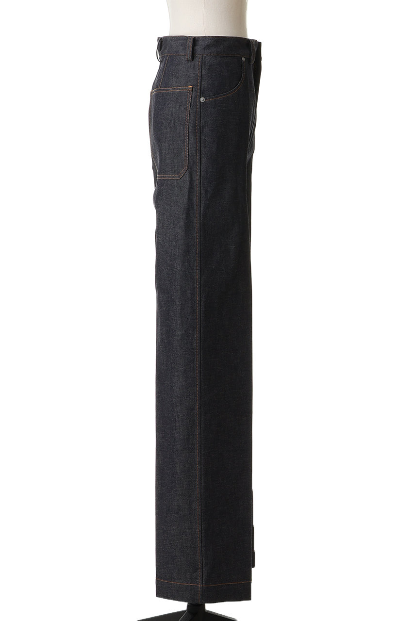 BLAMINK(ブラミンク)｜デニムストレートパンツ/ネイビー の通販