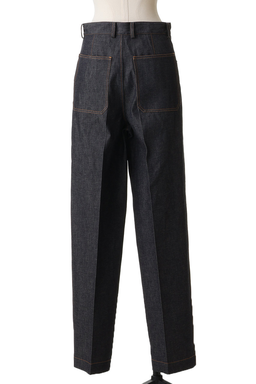 BLAMINK(ブラミンク)｜デニムストレートパンツ/ネイビー の通販