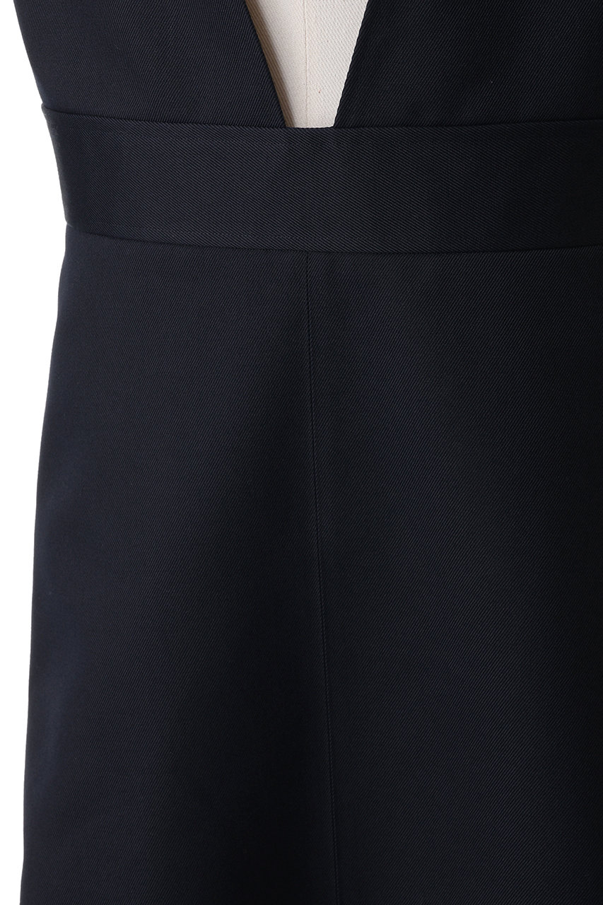 BLAMINK(ブラミンク)｜Vネックノースリーブワンピース/ネイビー の通販