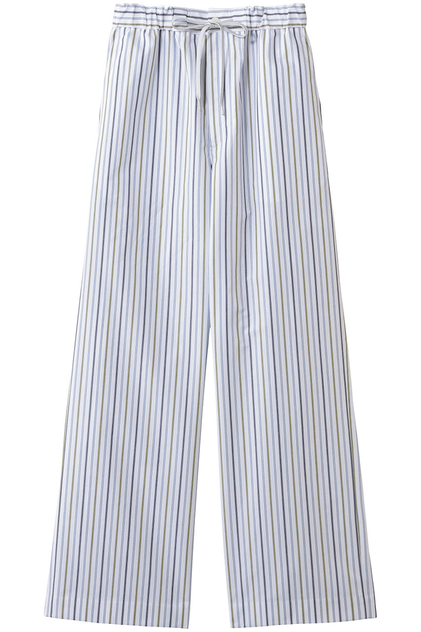 ブラミンク/BLAMINKのストライプドロストパンツ(ホワイト/7914-2-000016)