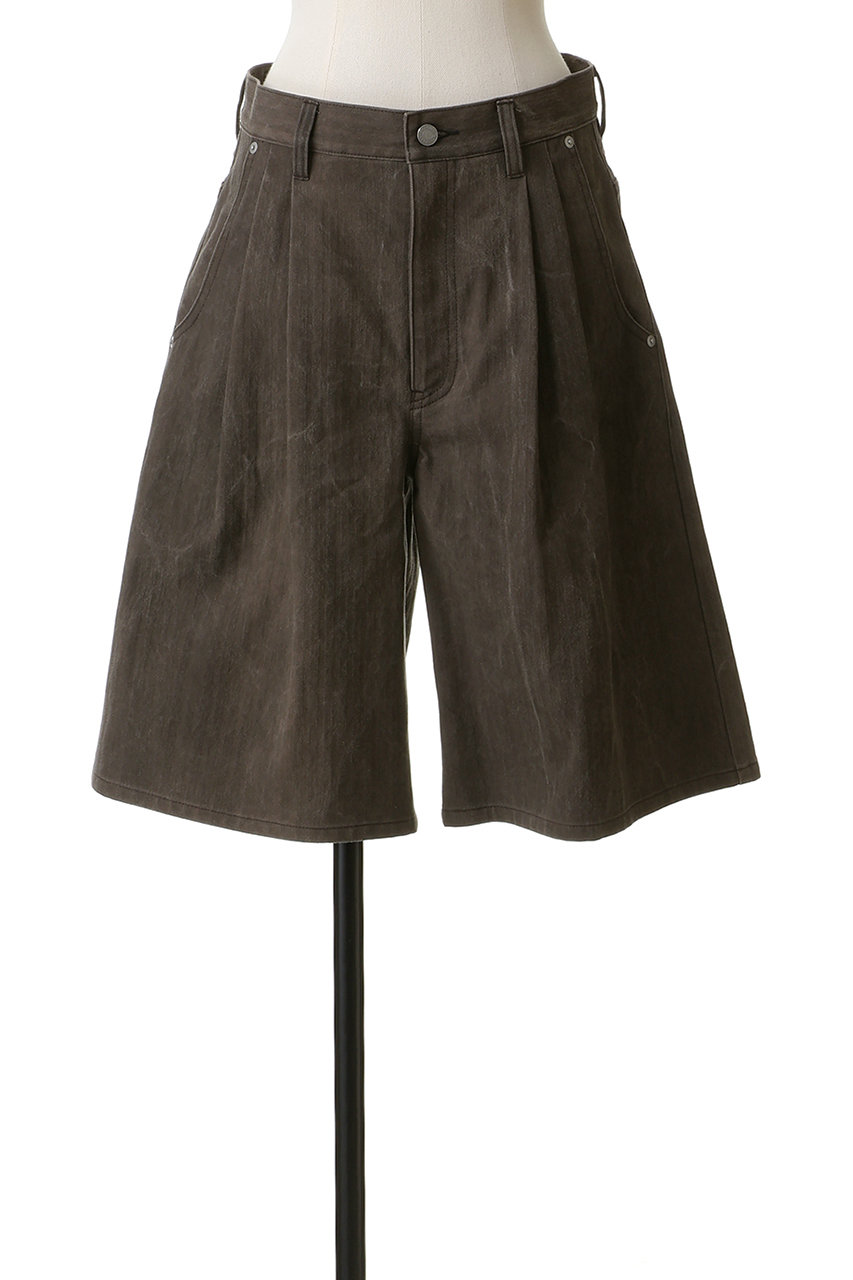 25SS Blamink ブラミンク　バミューダパンツ　黒38サイズ BLAMINK(ブラミンク)｜バミューダパンツ/ダークブラウン の通販