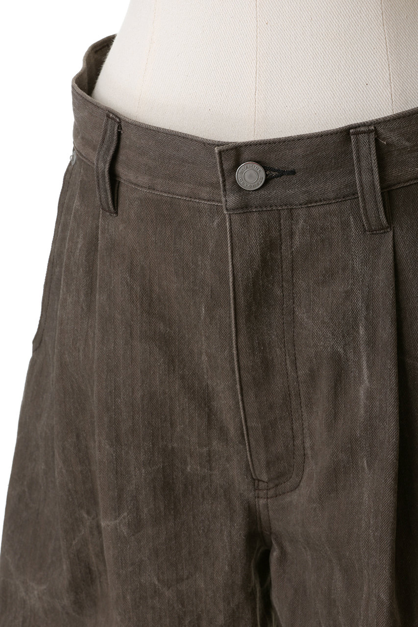 25SS Blamink ブラミンク　バミューダパンツ　黒38サイズ BLAMINK(ブラミンク)｜バミューダパンツ/ダークブラウン の通販