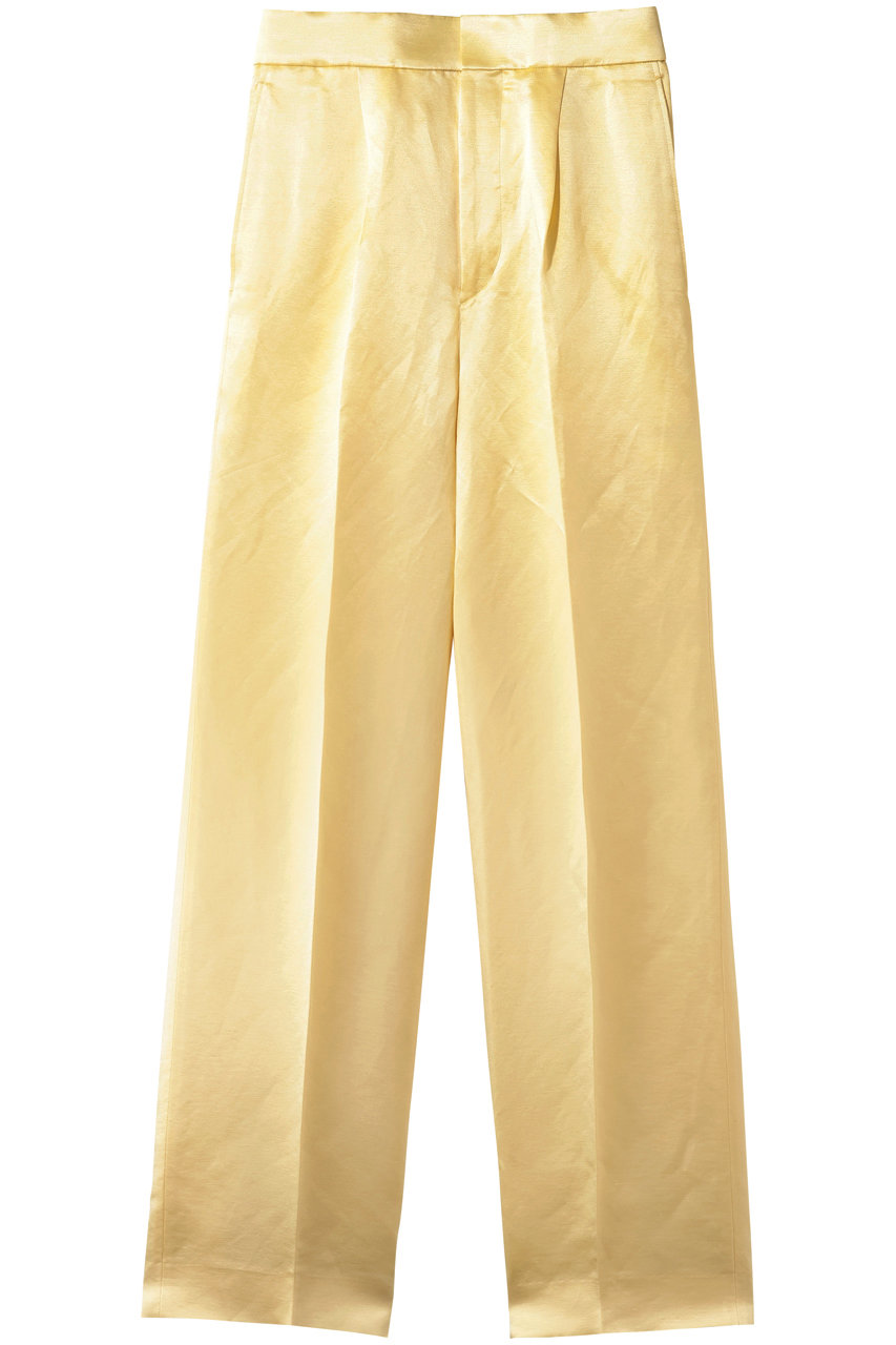 BLAMINK(ブラミンク)｜バックギャザーストレートパンツ/イエロー の