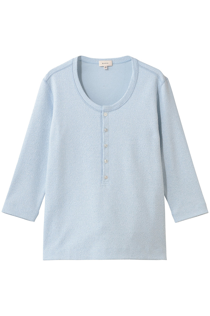 ブラミンク/BLAMINKのヘンリーネックハーフスリーブ(ライトブルー/7912-2-000009)