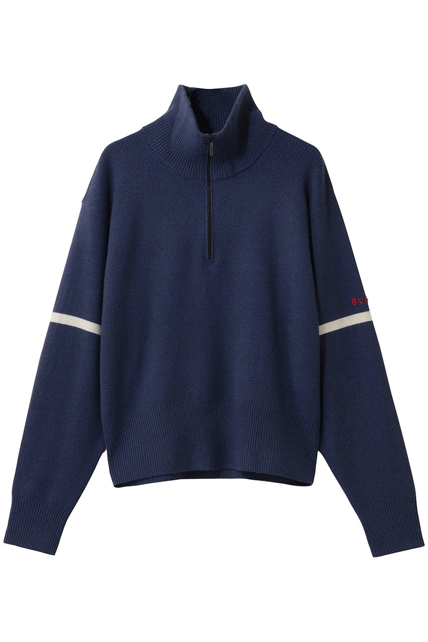 専用！BLAMINK ブラミンク/ニット BLAMINK(ブラミンク)｜3Gクルーネックロングスリーブニット/ネイビー