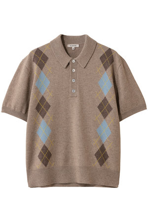 ブラミンク/BLAMINKのアーガイルショートスリーブニット(110300/110301)