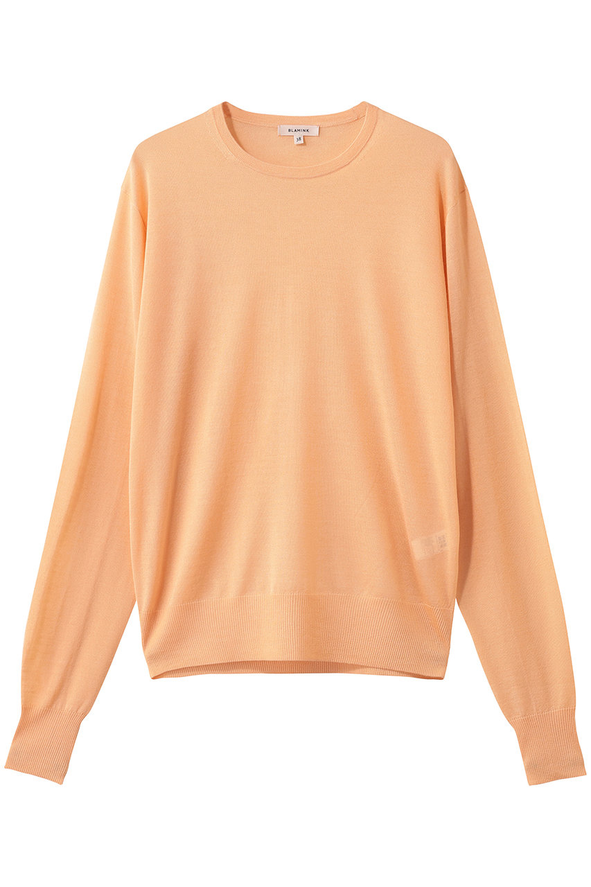 ブラミンク/BLAMINKの18Gクルーネックニット(シャーベット/7913-1-000002)