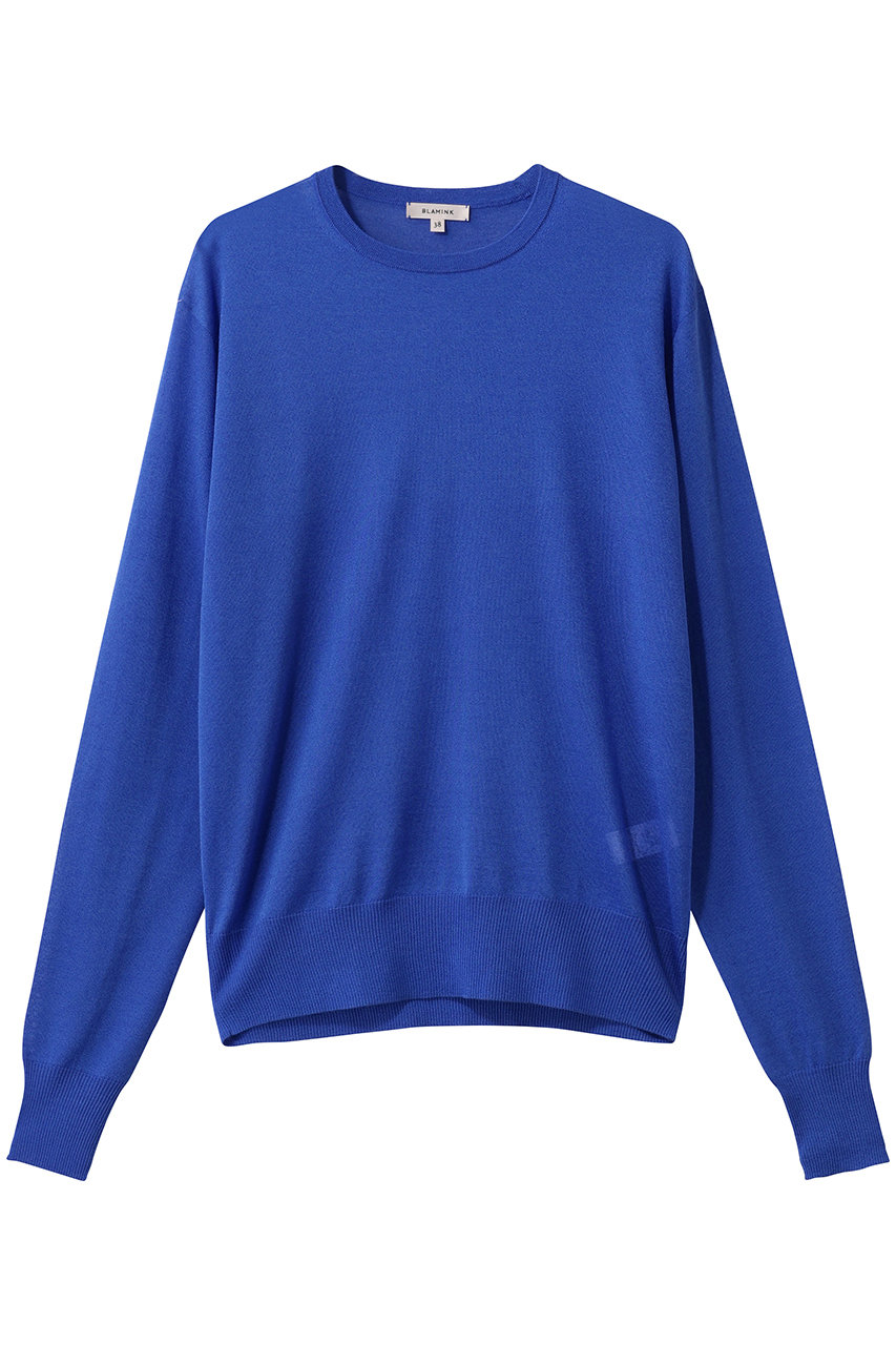 BLAMINK(ブラミンク)｜18Gクルーネックニット/ロイヤル の通販