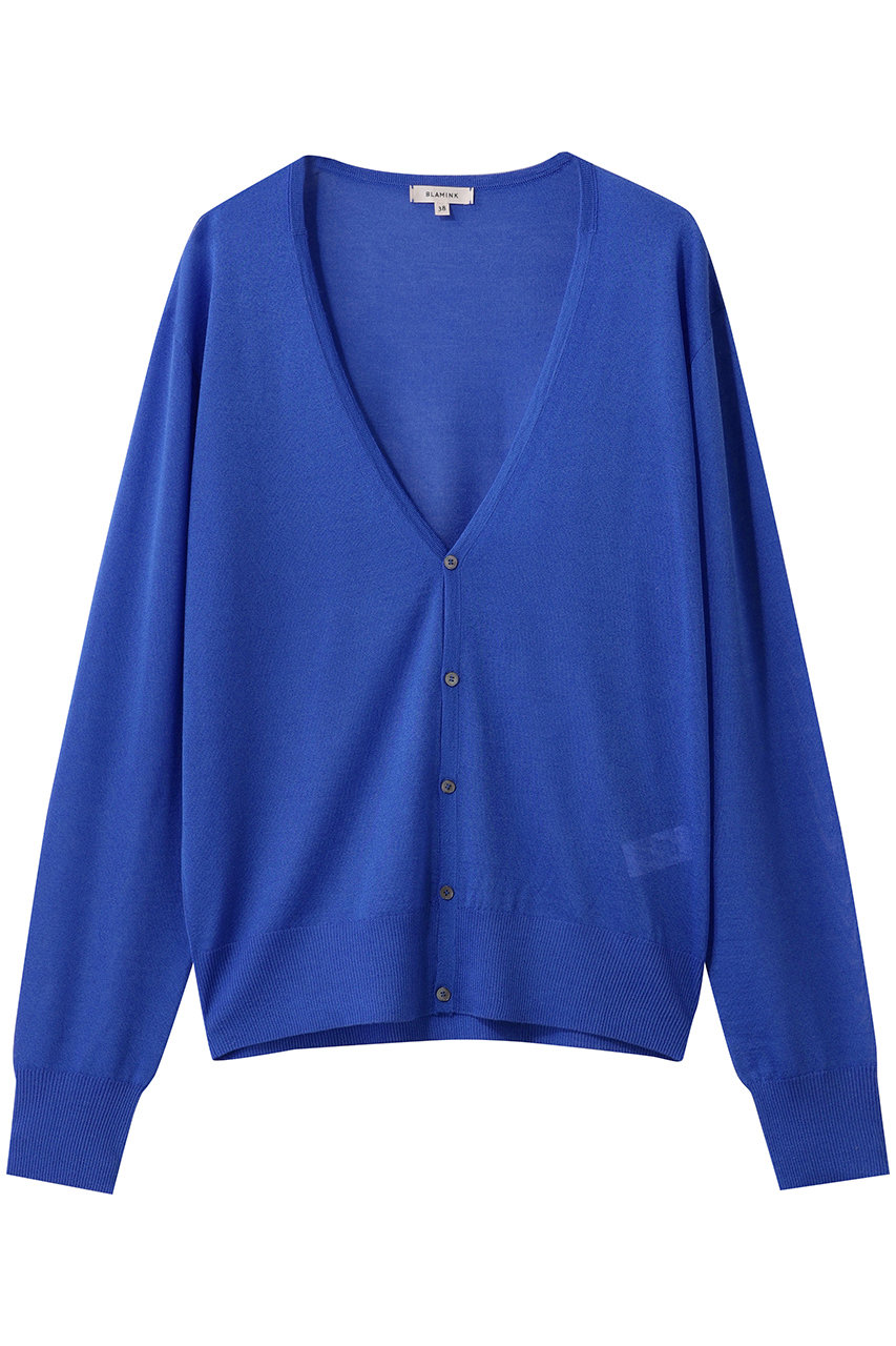 BLAMINK(ブラミンク)｜18GVネックカーディガン/ロイヤル の通販