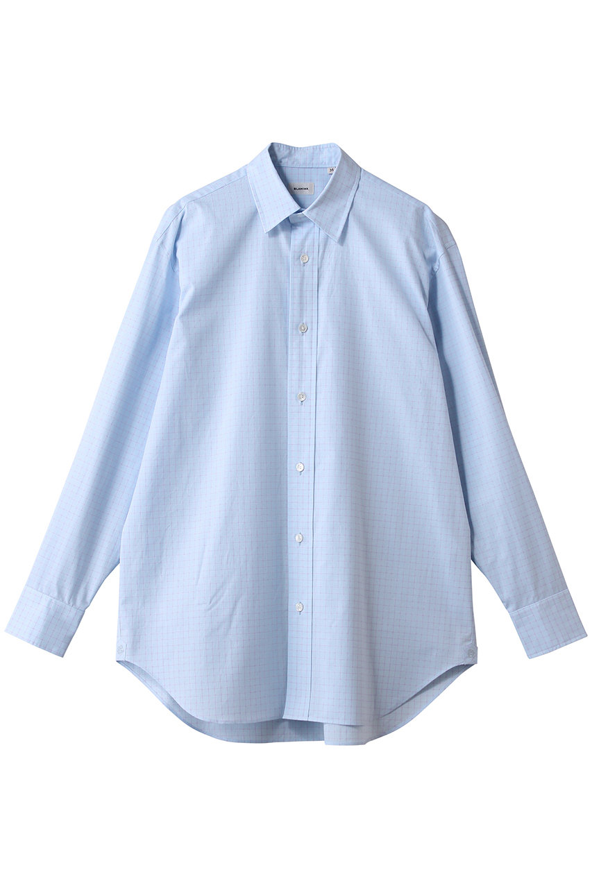 ブラミンク/BLAMINKの【BLMK】 チェックレギュラーカラーシャツ(ライトブルー/7911-2-000002)