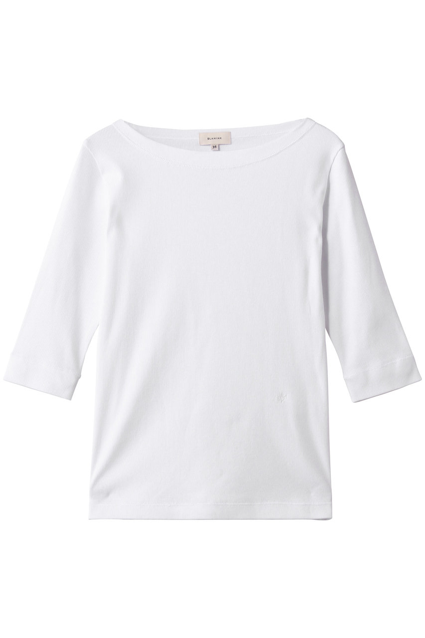 ブラミンク/BLAMINKの【BLMK】リブハーフスリーブ(ホワイト/7917‐2‐000001)