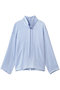 モックネックロングスリーブブラウス ブラミンク/BLAMINK ライトブルー