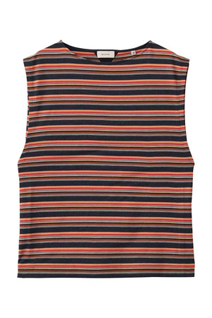 ブラミンク/BLAMINKのマルチボーダーノースリーブ(110100/110101)