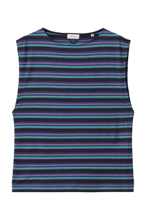 ブラミンク/BLAMINKのマルチボーダーノースリーブ(110100/110101)