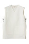 コットンシルクベスト ブラミンク/BLAMINK オフホワイト
