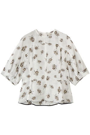 ブラミンク/BLAMINKのフラワーショートスリーブブラウス(110400/110402)