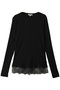 レースリブロングスリーブ ブラミンク/BLAMINK ブラック