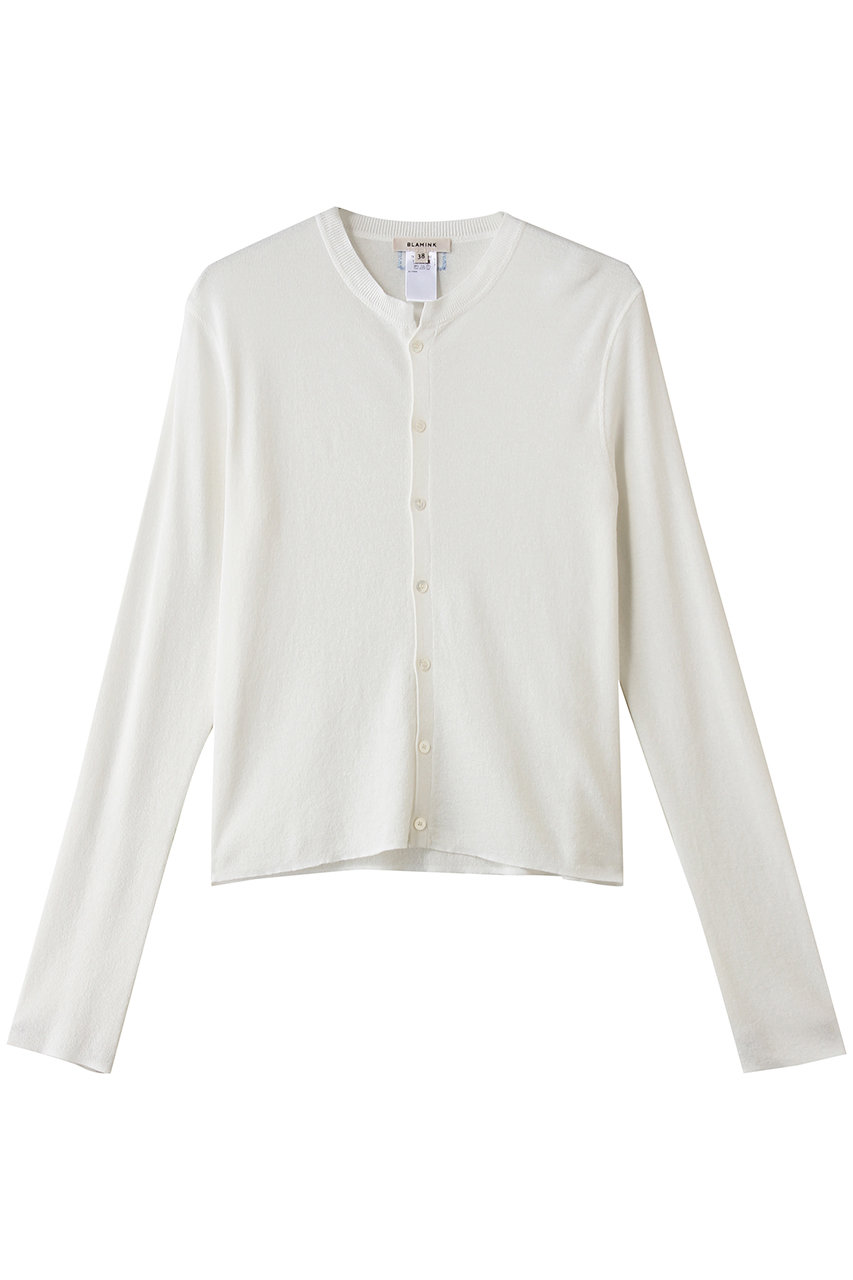 ブラミンク/BLAMINKの14Gカーディガン(ホワイト/7915-1-000002)