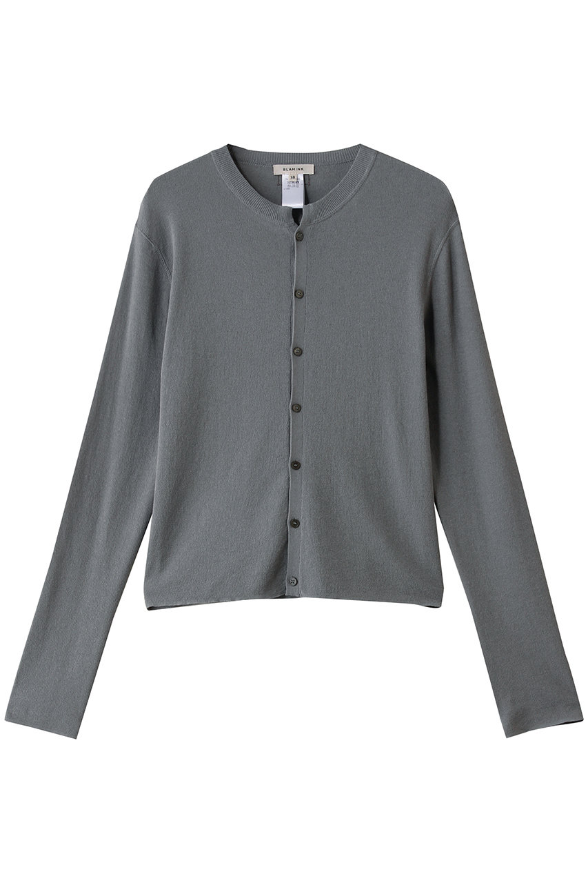 ブラミンク/BLAMINKの14Gカーディガン(ミッドグレー/7915-1-000002)