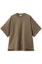 クルーネックオーバーTシャツ ブラミンク/BLAMINK ミッドブラウン