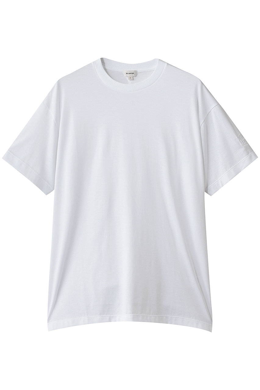 ブラミンク/BLAMINKの【BLMK】コットンクルーネック 刺しゅう ショートスリーブTシャツ(ホワイト/7917-2-000000)