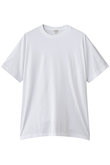 【BLMK】コットンクルーネック 刺しゅう ショートスリーブTシャツ