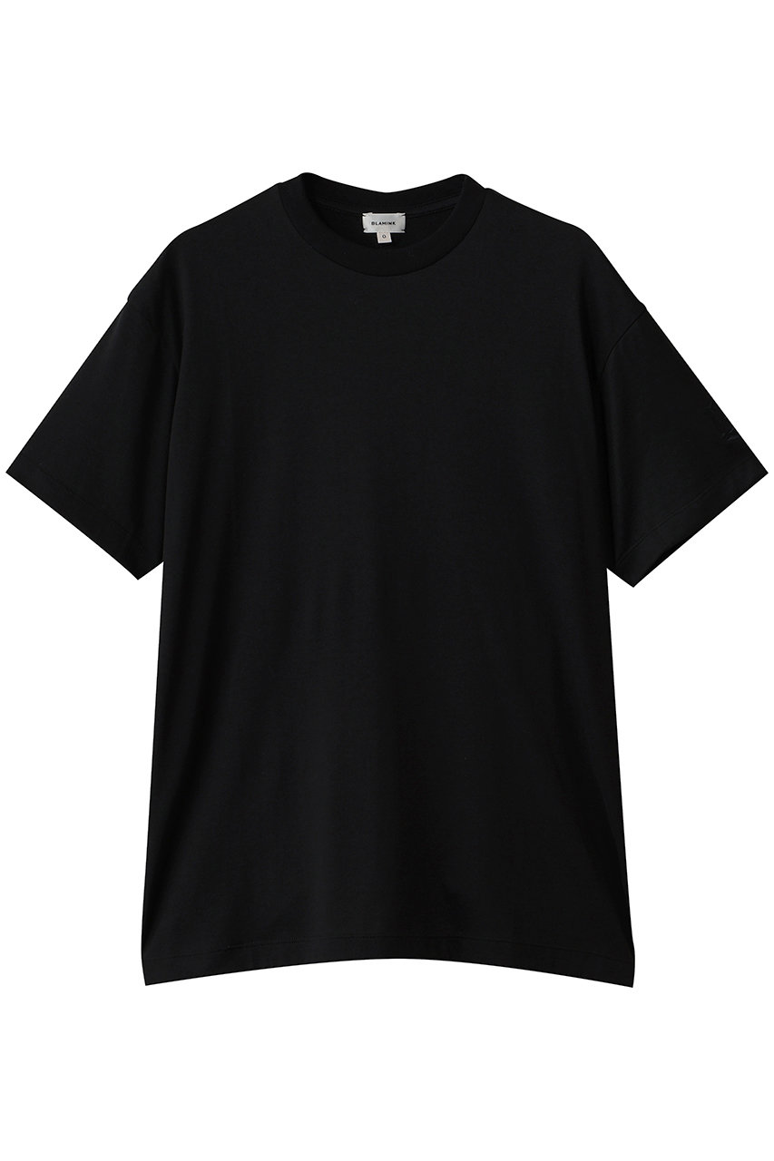 ブラミンク/BLAMINKの【BLMK】コットンクルーネック 刺しゅう ショートスリーブTシャツ(ブラック/7917-2-000000)