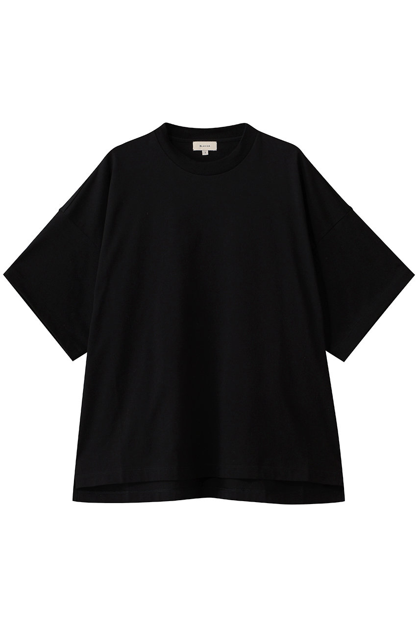 ブラミンク/BLAMINKの【BLMK】コットンクルーネックオーバースリーブTシャツ(ブラック/7917-2-990069)