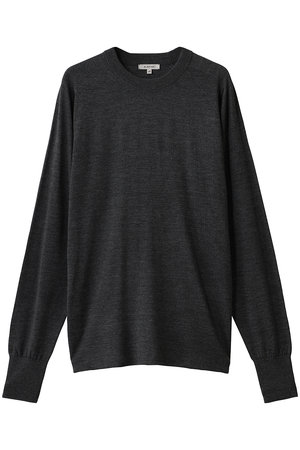 ブラミンク/BLAMINKの18Gウールシルククルーネックニット(110300/110301)