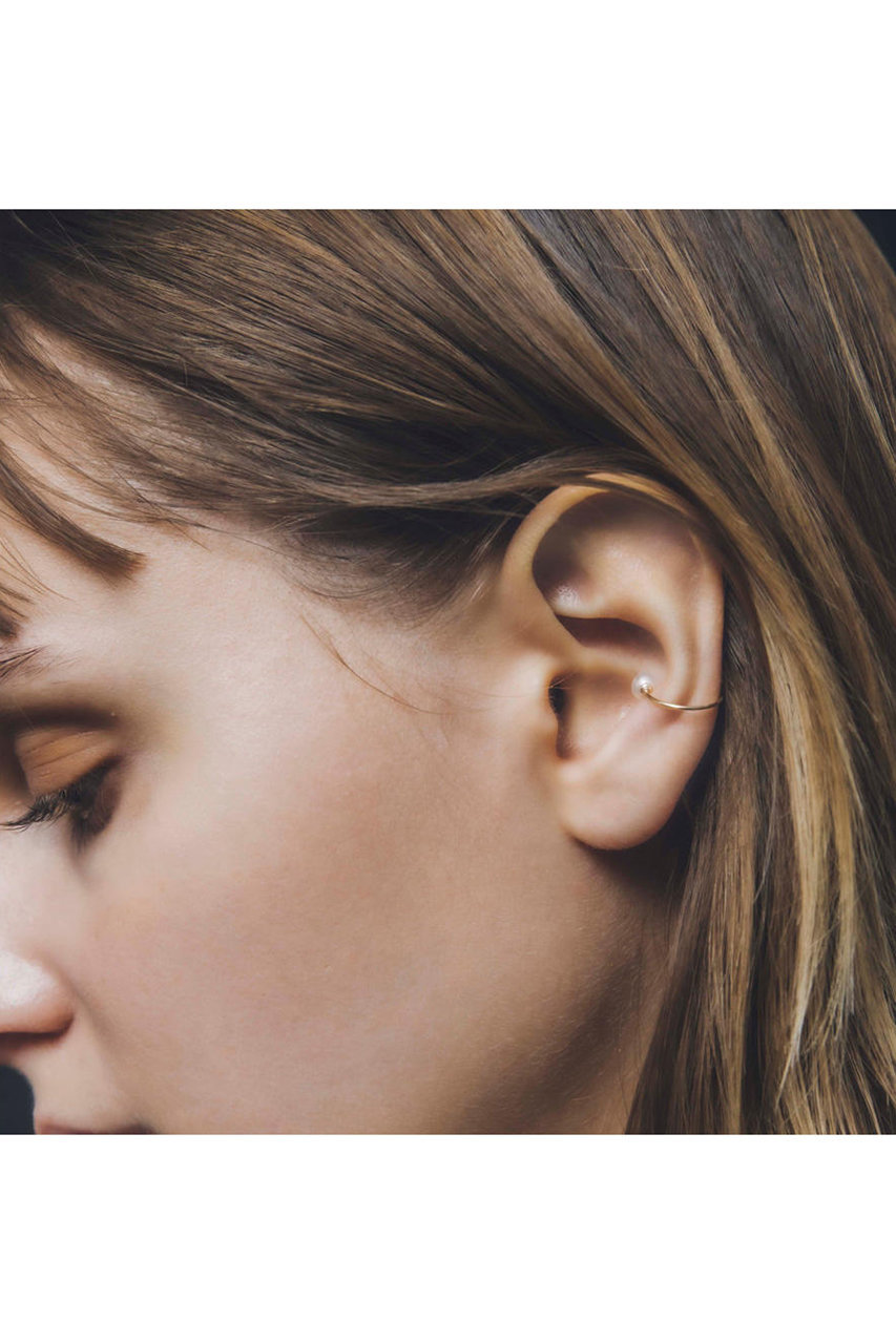 les bon bon パール　イヤーカフ　ルボンボン　ゴールド les bonbon(ル ボンボン)｜double pearl イヤーカフ（片耳用