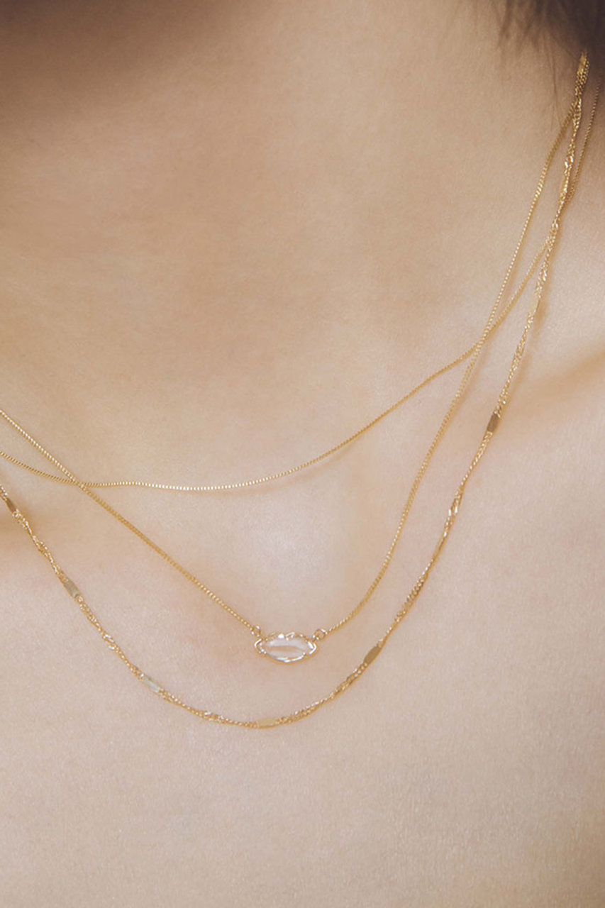 les bonbon(ル ボンボン)｜pettie rip イエローゴールドネックレス