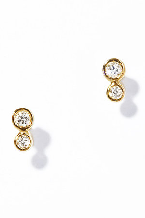 ル ボンボン/les bonbonの【予約販売】two diamond ピアス