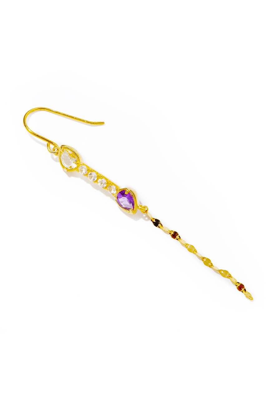 les bonbon(ル ボンボン)｜lily chain ピアス（片耳用）/イエロー 