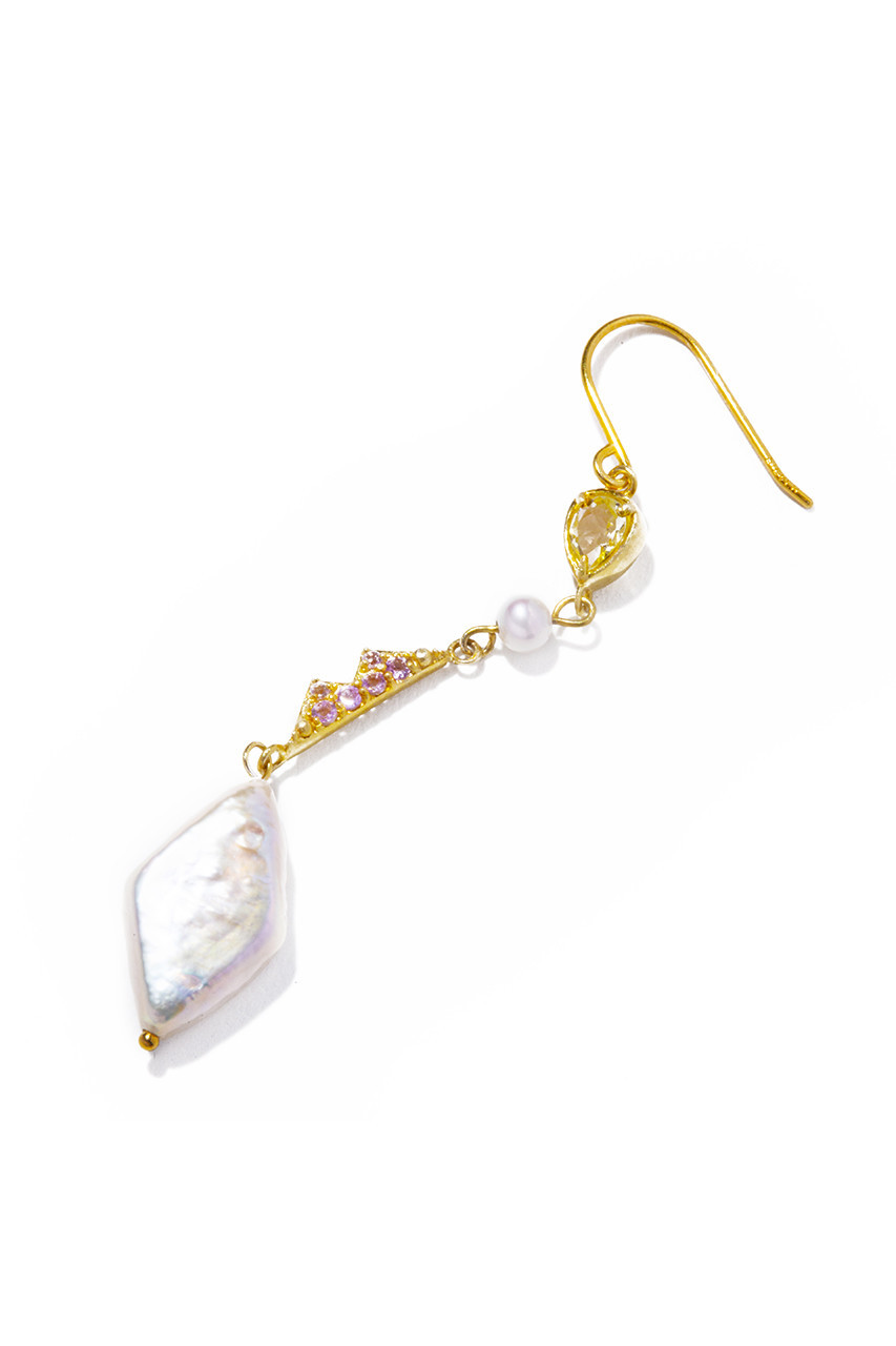 les bonbon(ル ボンボン)｜art nouveau ピアス（片耳用）/イエロー 