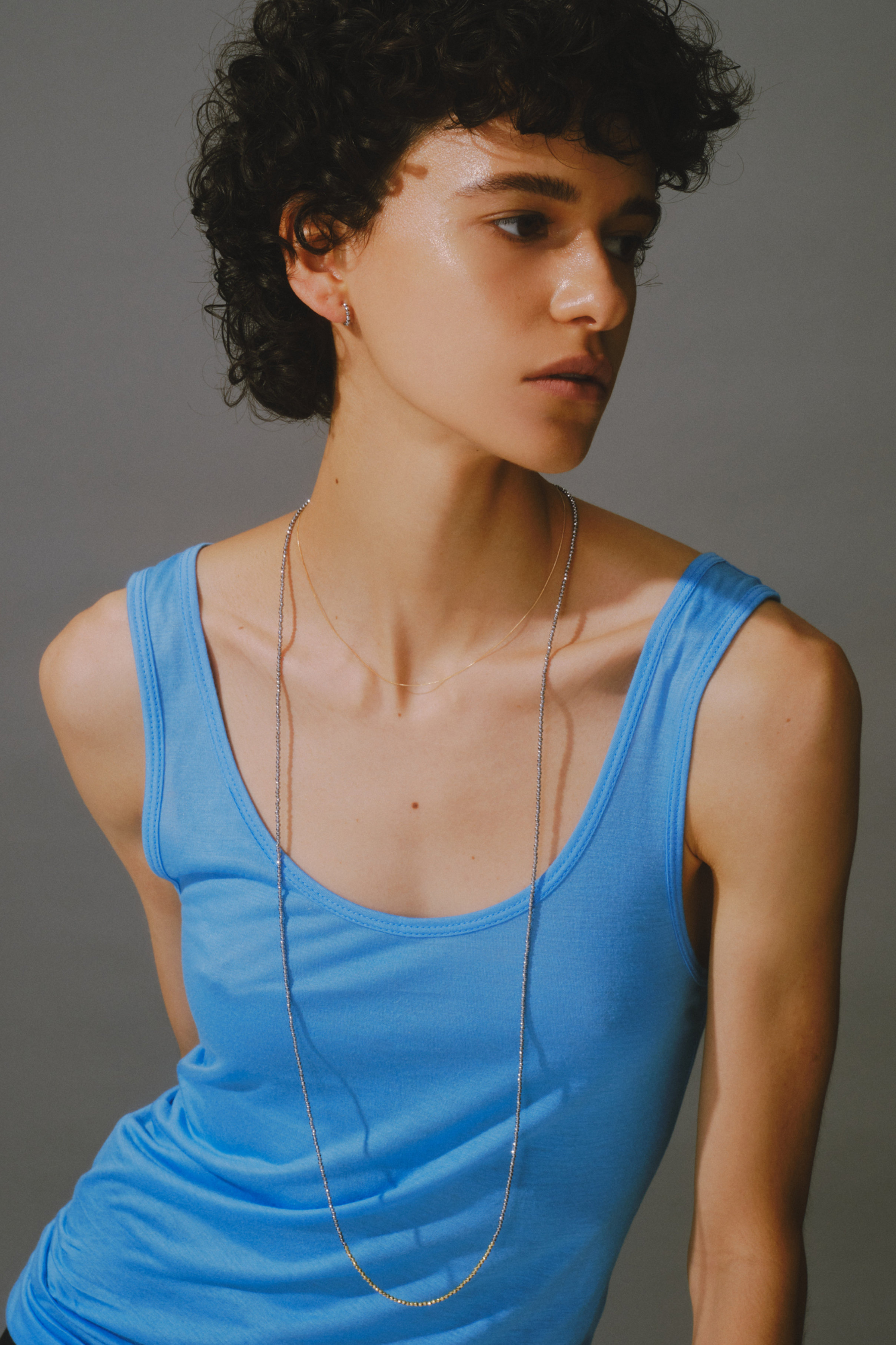 les bonbon(ル ボンボン)｜gloss ロングネックレス/シルバー の通販 