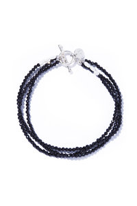 ルボンボン ノアール エモーション ネックレス ブラック 3連 ビーズ noir emotion necklace – les bon bon Online store