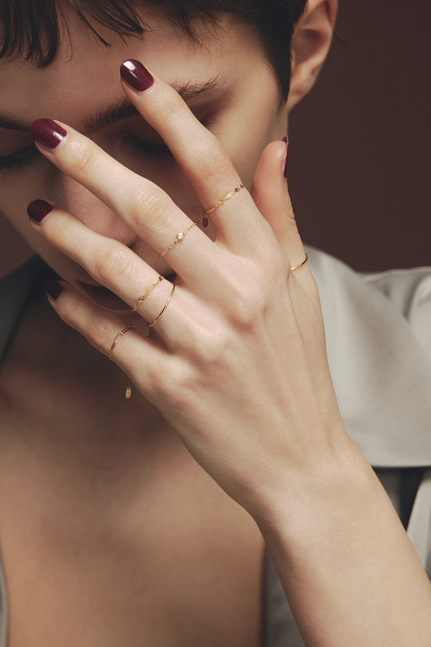 les bonbon(ル ボンボン)｜adjustable diamond リング/ゴールド の通販