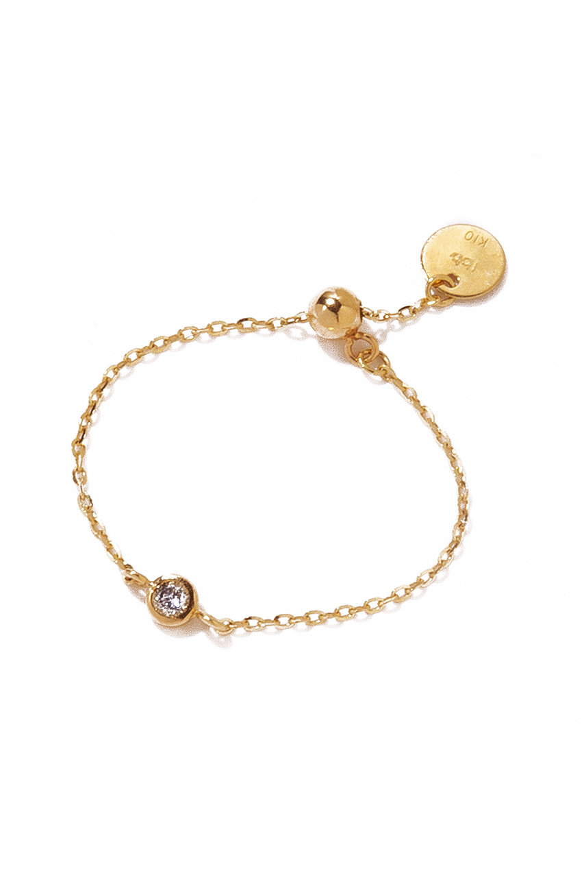 les bonbon(ル ボンボン)｜adjustable diamond リング/ゴールド の通販