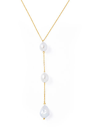 ル ボンボン/les bonbonのdot blessing pearl ネックレス(150200/150201)