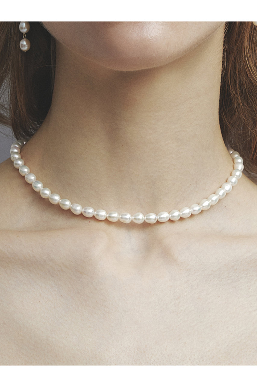 les bonbon(ル ボンボン)｜cocoon pearl ネックレス/ホワイト の通販