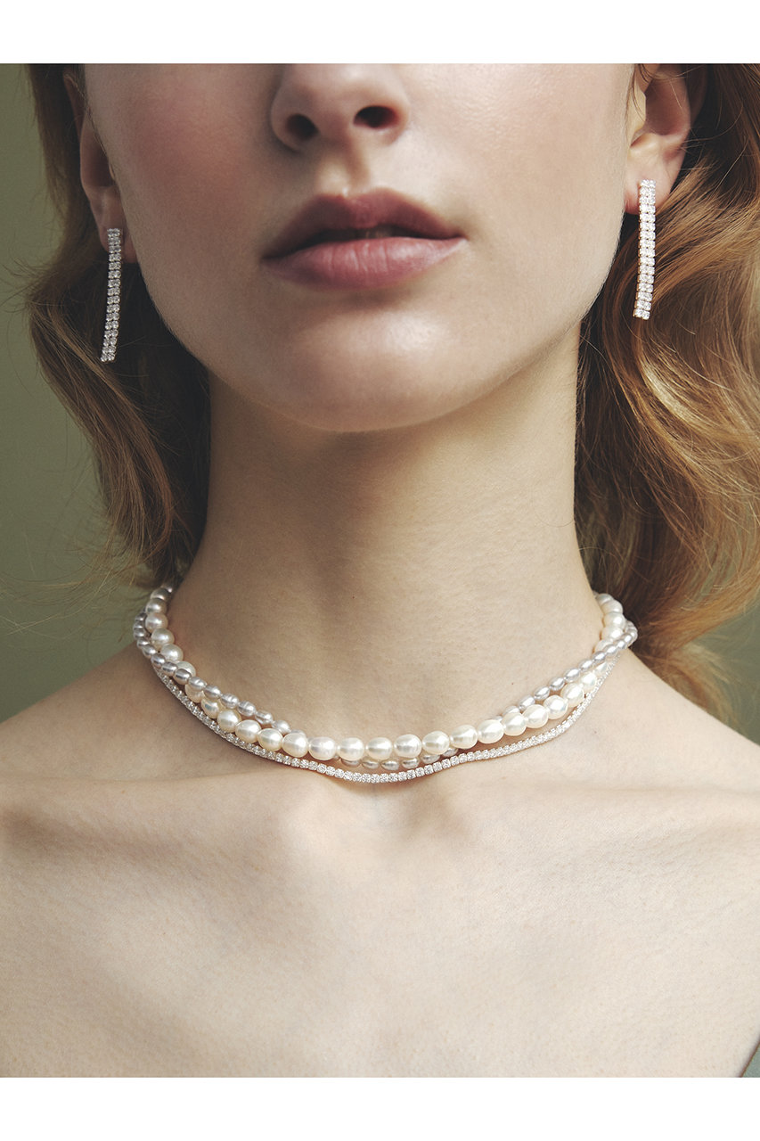 les bonbon(ル ボンボン)｜cocoon pearl ネックレス/ホワイト の通販