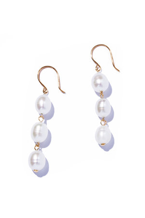 ル ボンボン/les bonbonのcocoon pearl hook ピアス