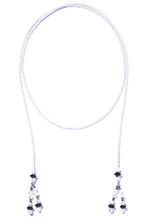 ル ボンボン/les bonbonのpearl fringe ラリエット(150200/150203)