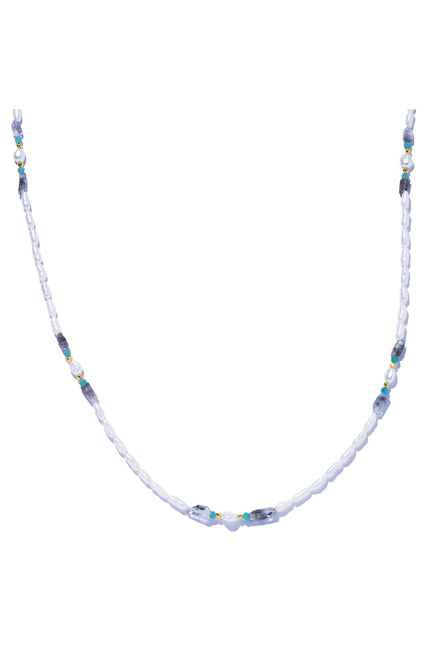 les bonbon cave pearl ロングネックレス (ホワイト, F) ル ボンボン ELLE SHOP les bonbon cave pearl ロングネックレス (ホワイト, F) ル ボンボン ELLE SHOP