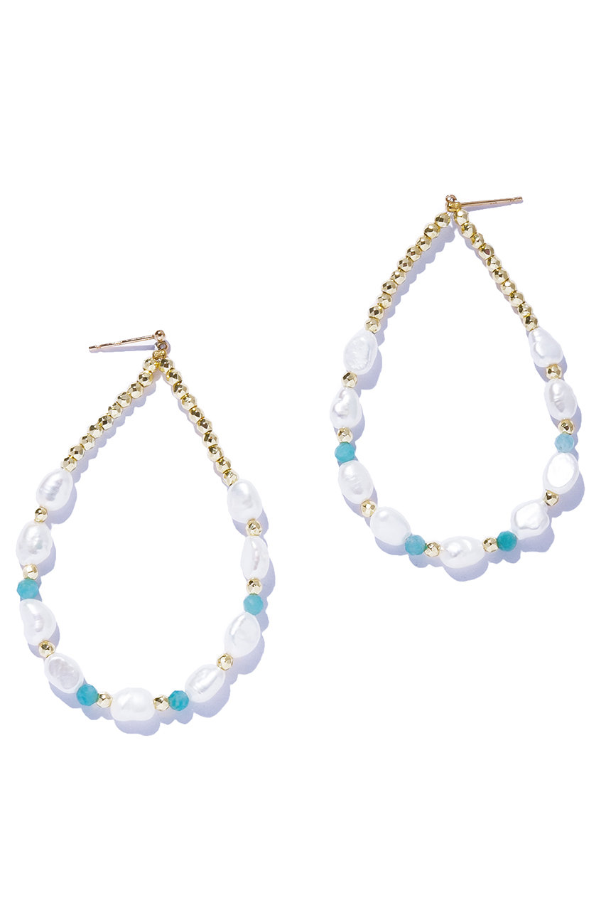 les bonbon cave pearl ピアス (ゴールド, F) ル ボンボン ELLE SHOP les bonbon cave pearl ピアス (ゴールド, F) ル ボンボン ELLE SHOP