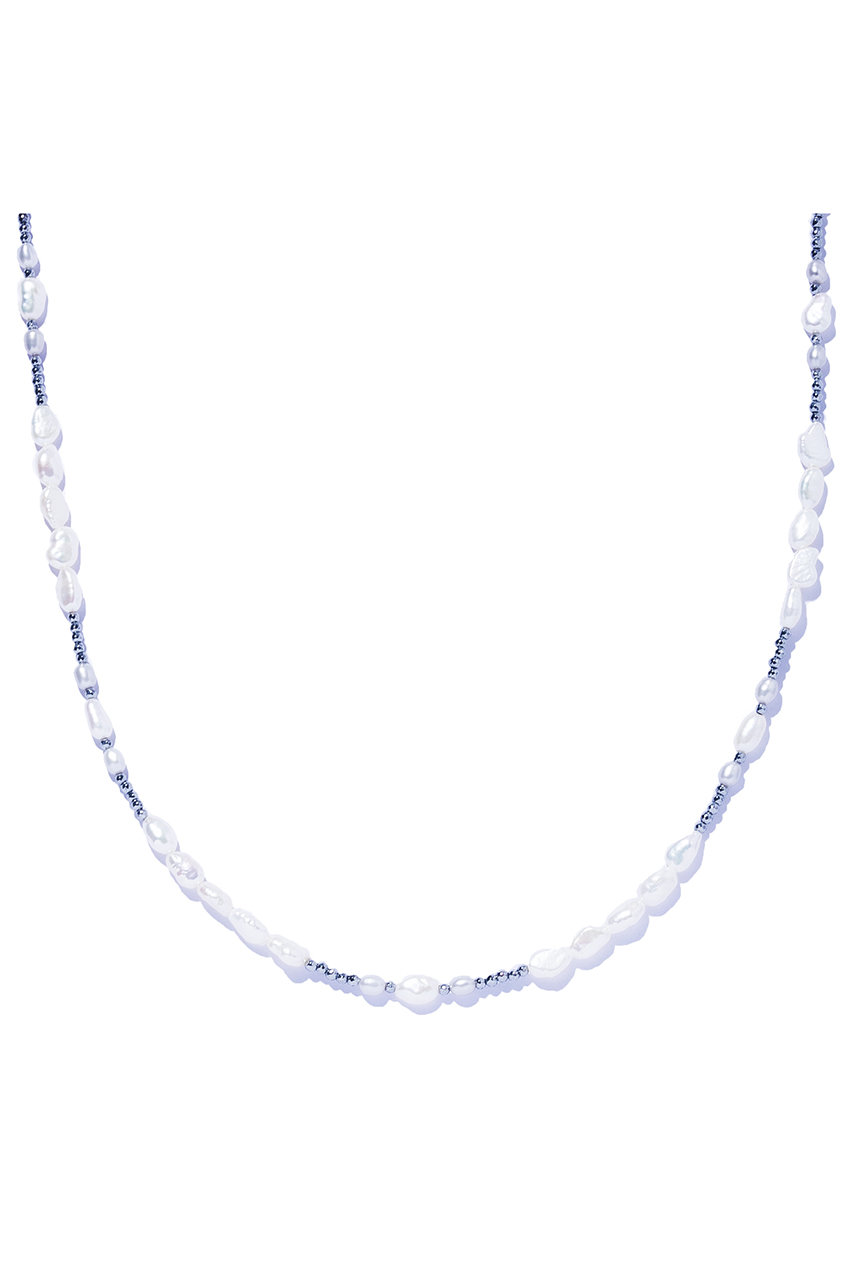 les bonbon fragment pearl ロングネックレス (グレー, F) ル ボンボン ELLE SHOP les bonbon fragment pearl ロングネックレス (グレー, F) ル ボンボン ELLE SHOP