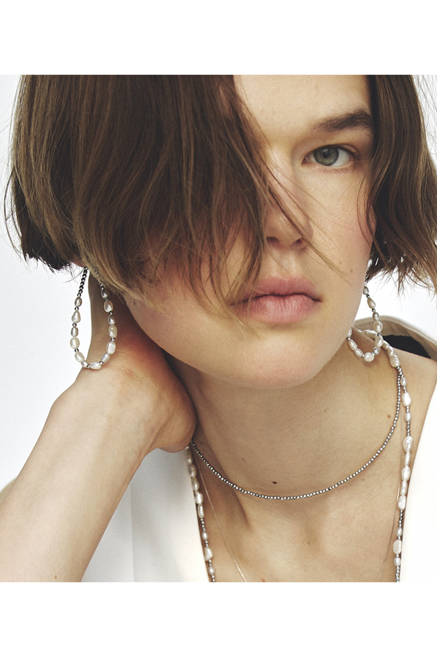 現行品 les bonbon ル ボンボン K10 ロング ピアス パール 美品 SETUP7｜les bon bon/2way pearl pierce 2wayパールピアス K10